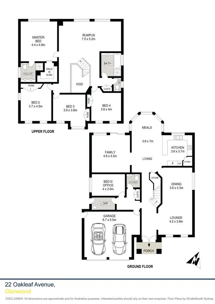 Floorplan of Homely house listing, 22 Oakleaf Avenue, Glenwood NSW 2768