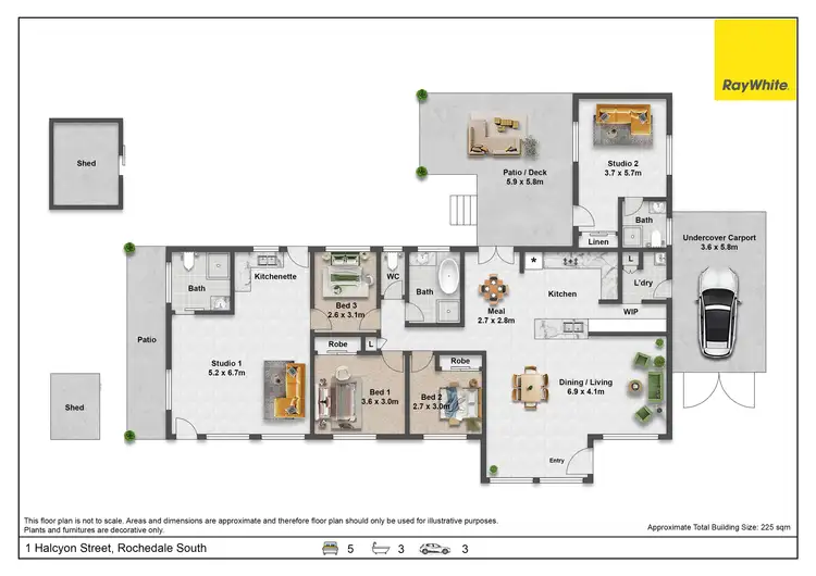 Floorplan of Homely house listing, 1 Halcyon Street, Rochedale South QLD 4123