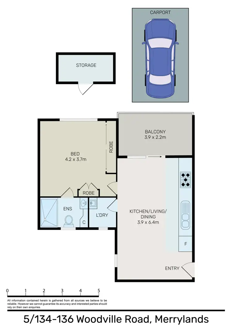 Floorplan of Homely apartment listing, 5/134-136 Woodville Road, Merrylands NSW 2160