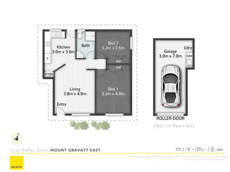 Floorplan of Homely unit listing, 3/40 Raffles Street, Mount Gravatt East QLD 4122