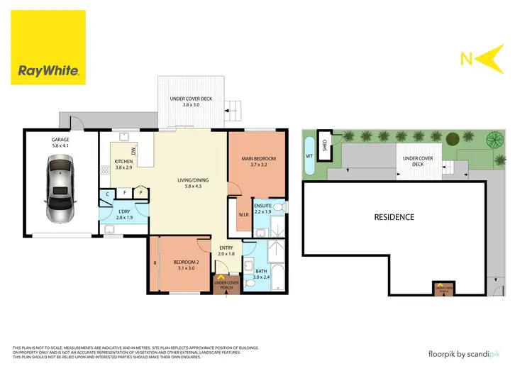 Floorplan of Homely unit listing, 2/6 Graham Avenue, Kilsyth VIC 3137