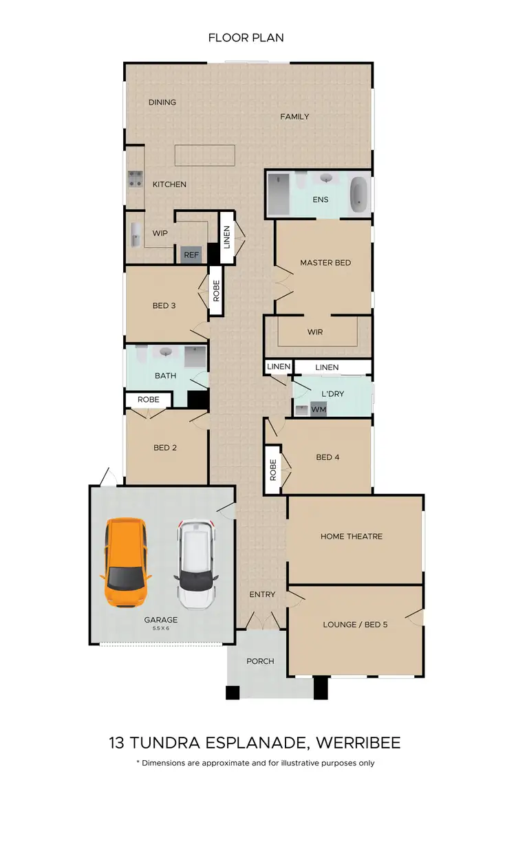 Floorplan of Homely house listing, 13 Tundra Esplanade, Werribee VIC 3030