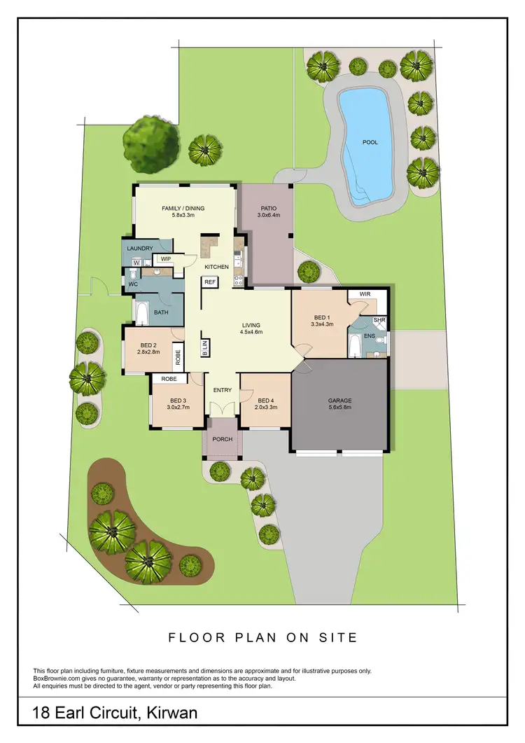 Floorplan of Homely house listing, 18 Earl Circuit, Kirwan QLD 4817