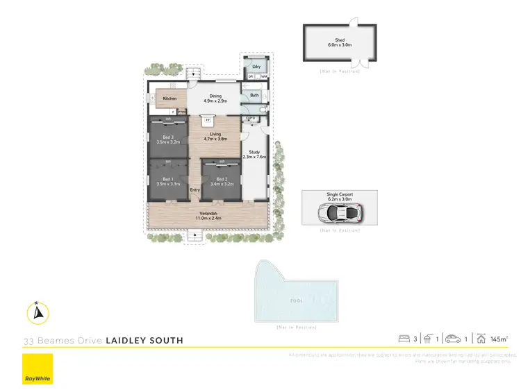 Floorplan of Homely house listing, 33 Beames Drive, Laidley South QLD 4341