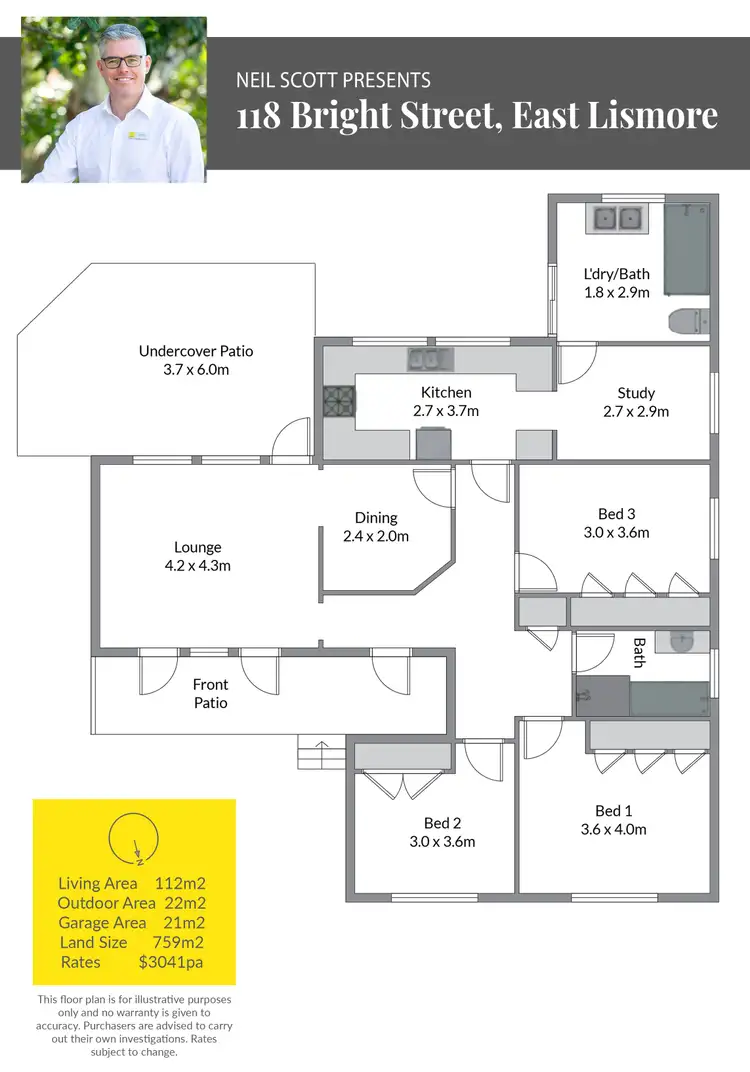 Floorplan of Homely house listing, 118 Bright Street, East Lismore NSW 2480