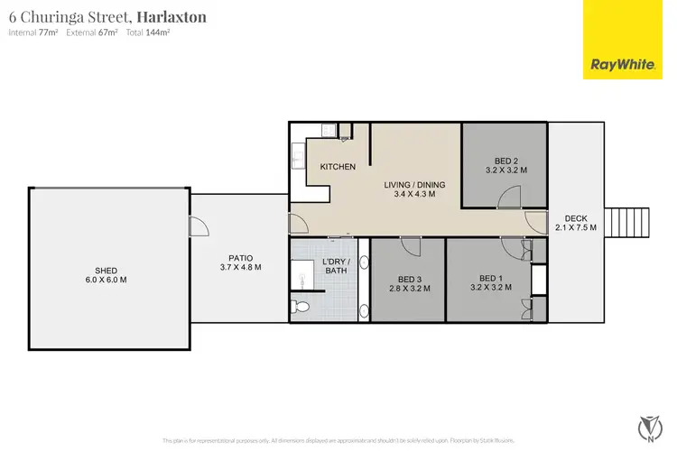 Floorplan of Homely house listing, 6 Churinga Street, Harlaxton QLD 4350
