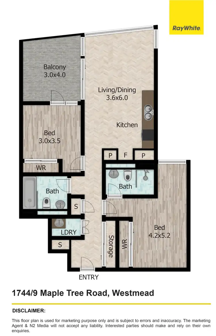 Floorplan of Homely apartment listing, 1744/9 Maple Tree Road, Westmead NSW 2145