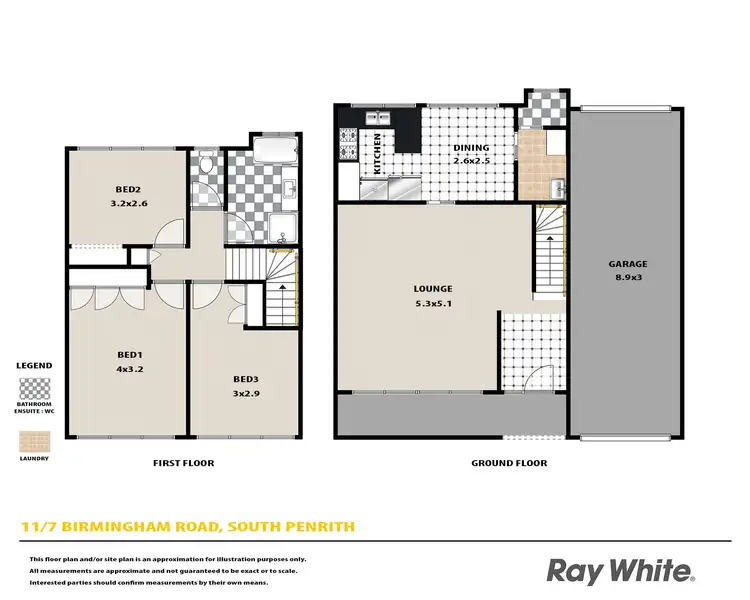 Floorplan of Homely townhouse listing, 11/7 Birmingham Road, South Penrith NSW 2750