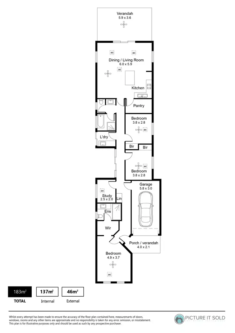 Floorplan of Homely house listing, 18 Linden Avenue, Northfield SA 5085