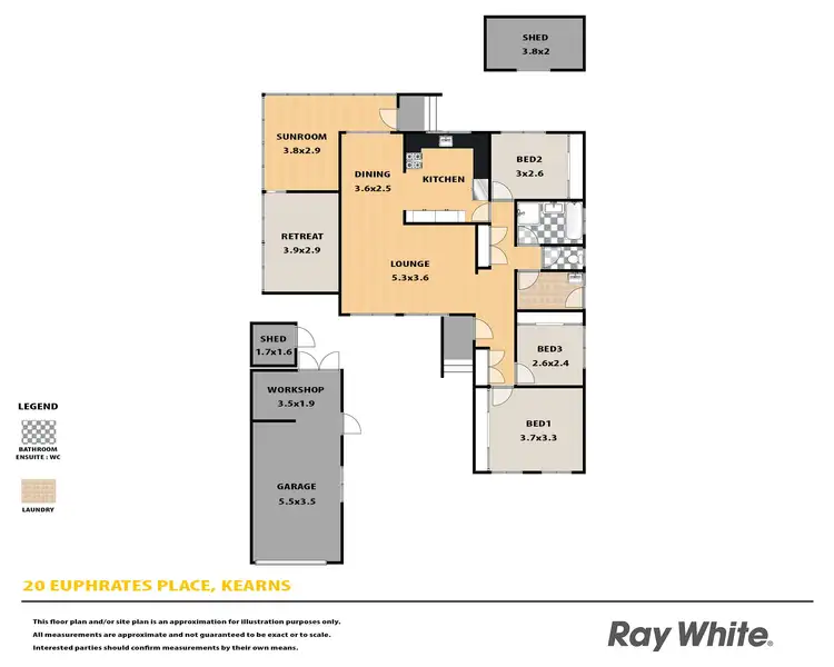 Floorplan of Homely house listing, 20 Euphrates Place, Kearns NSW 2558