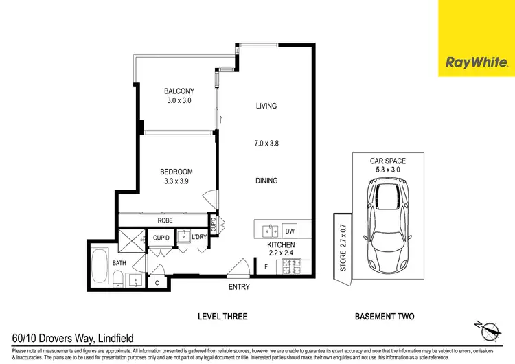 Floorplan of Homely unit listing, 60/10 Drovers Way, Lindfield NSW 2070