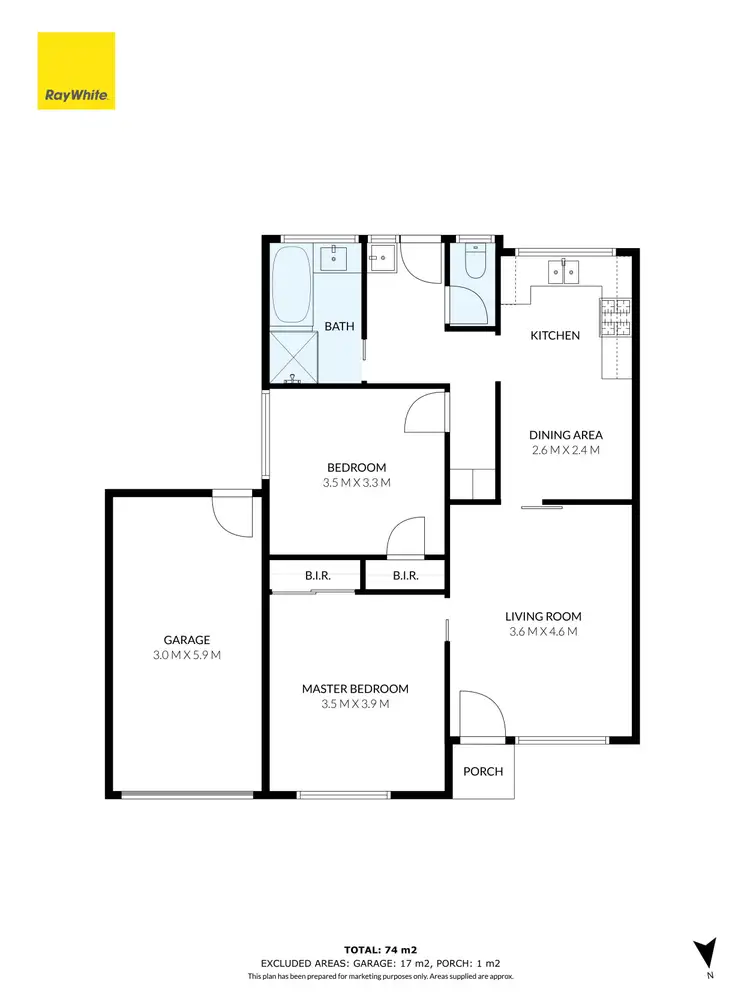 Floorplan of Homely unit listing, 2/1-3 McFadzean Avenue, Reservoir VIC 3073