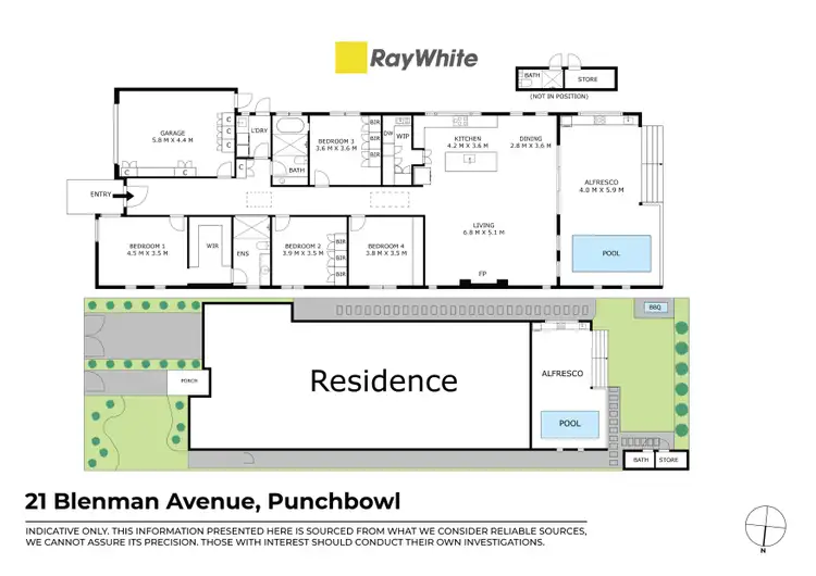 Floorplan of Homely house listing, 21 Blenman Avenue, Punchbowl NSW 2196