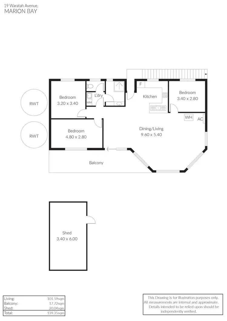 Floorplan of Homely house listing, 19 Waratah Avenue, Marion Bay SA 5575