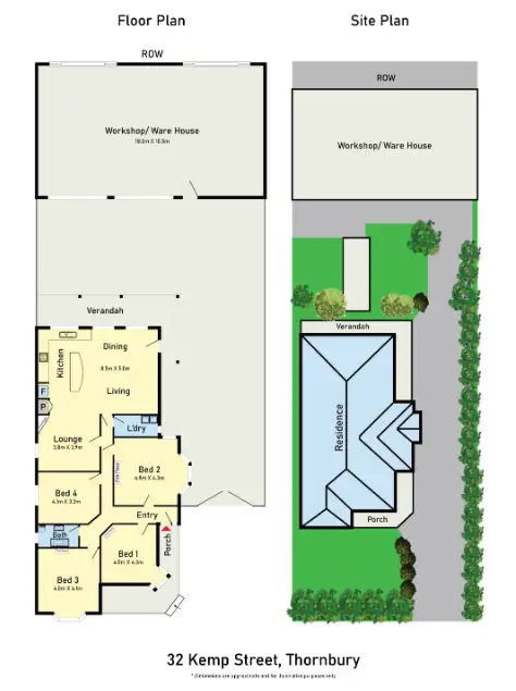 Floorplan of Homely house listing, 32 Kemp Street, Thornbury VIC 3071