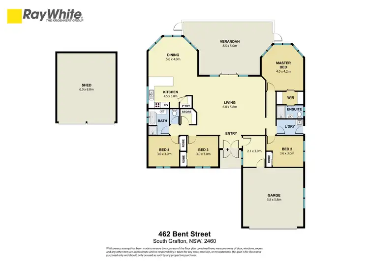 Floorplan of Homely house listing, 462 Bent Street, South Grafton NSW 2460