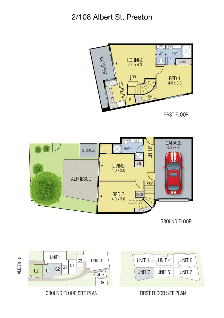 Floorplan of Homely unit listing, 2/108 Albert Street, Preston VIC 3072