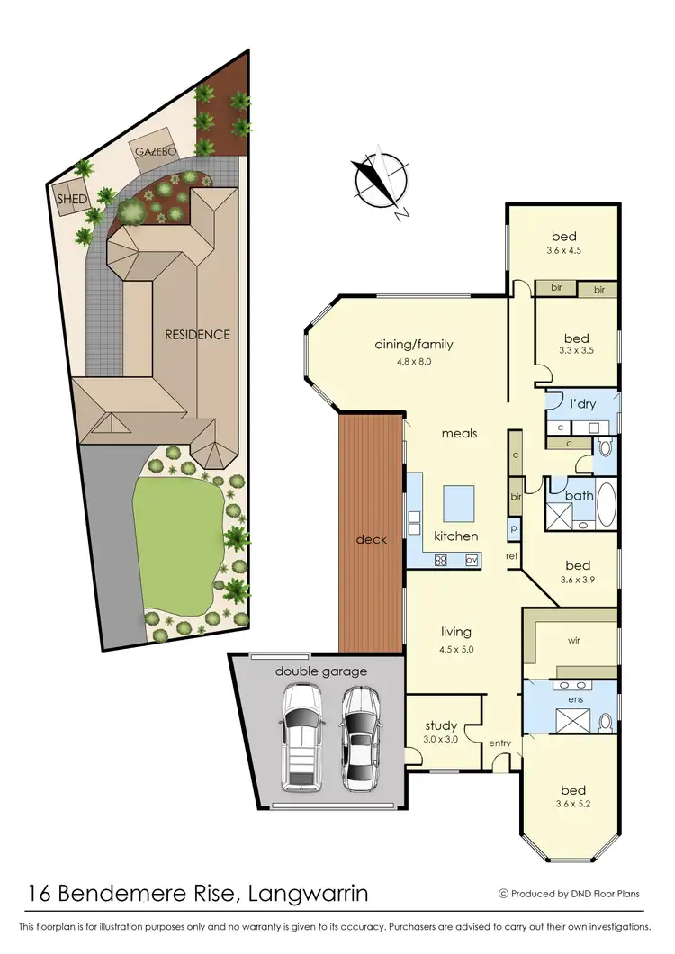 Floorplan of Homely house listing, 16 Bendemere Rise, Langwarrin VIC 3910