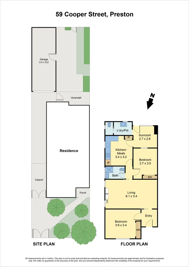 Floorplan of Homely house listing, 59 Cooper Street, Preston VIC 3072