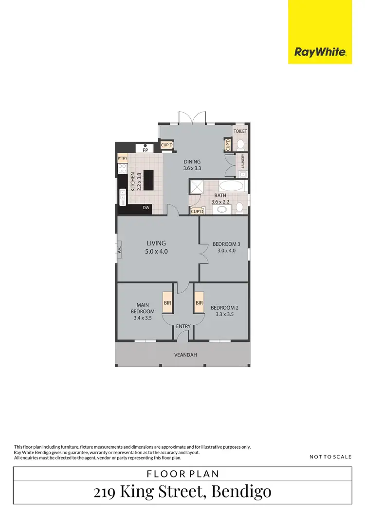 Floorplan of Homely house listing, 219 King Street, Bendigo VIC 3550