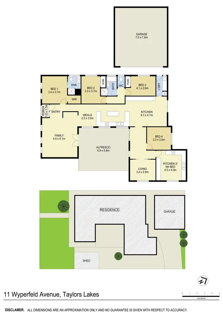 Floorplan of Homely house listing, 11 Wyperfeld Avenue, Taylors Lakes VIC 3038