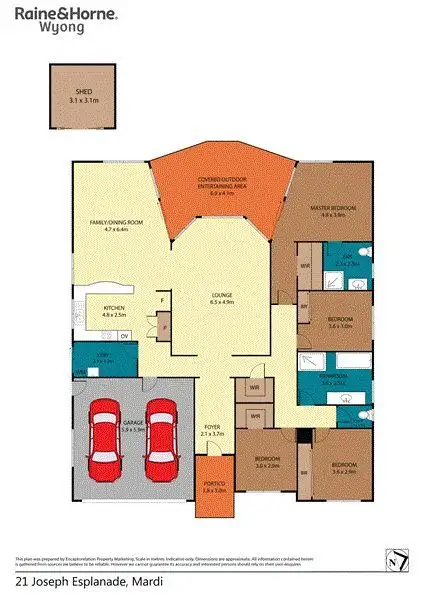 Floorplan of Homely house listing, 21 Joseph Esplanade, Mardi NSW 2259