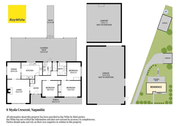 Floorplan of Homely house listing, 8 Myola Crescent, Nagambie VIC 3608