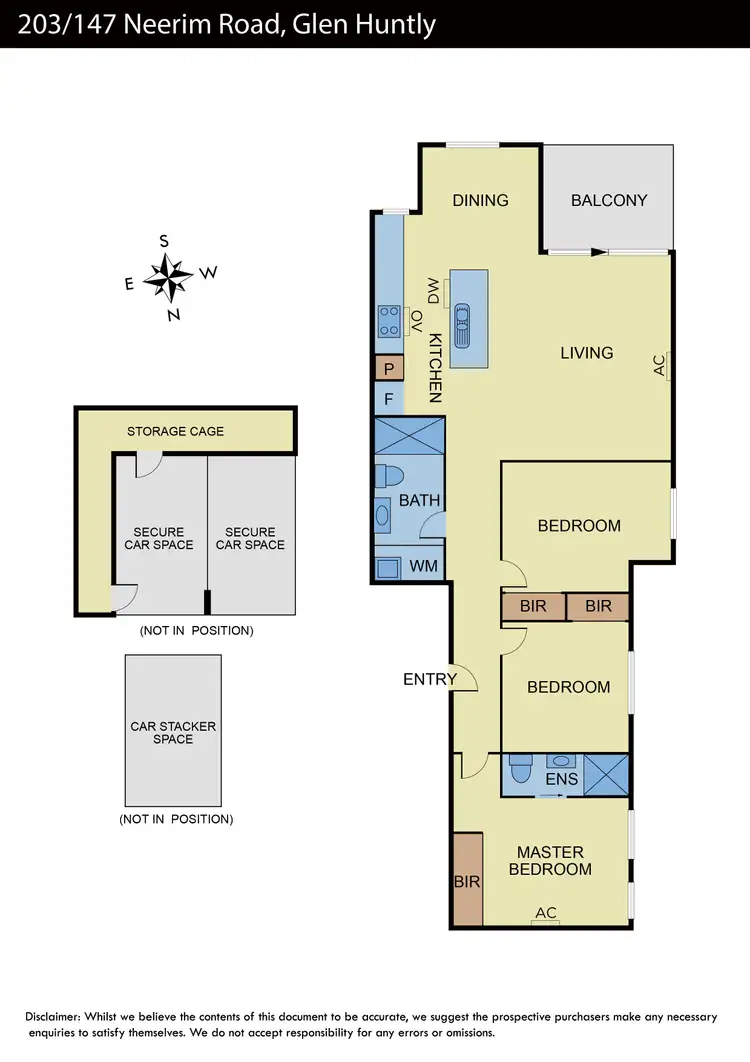 Floorplan of Homely apartment listing, 203/147 Neerim Road, Glen Huntly VIC 3163