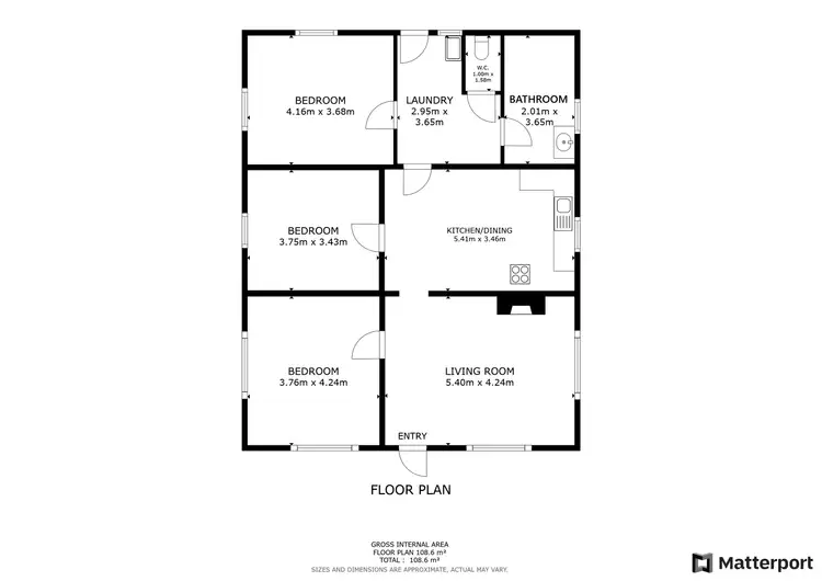 Floorplan of Homely house listing, 6 Ashton Street, Swan Hill VIC 3585