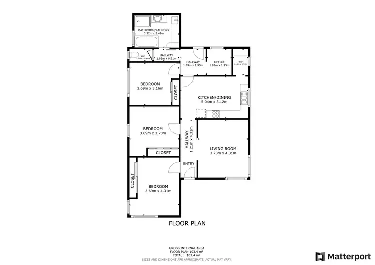 Floorplan of Homely house listing, 20 Tyrrell Street, Lake Boga VIC 3584