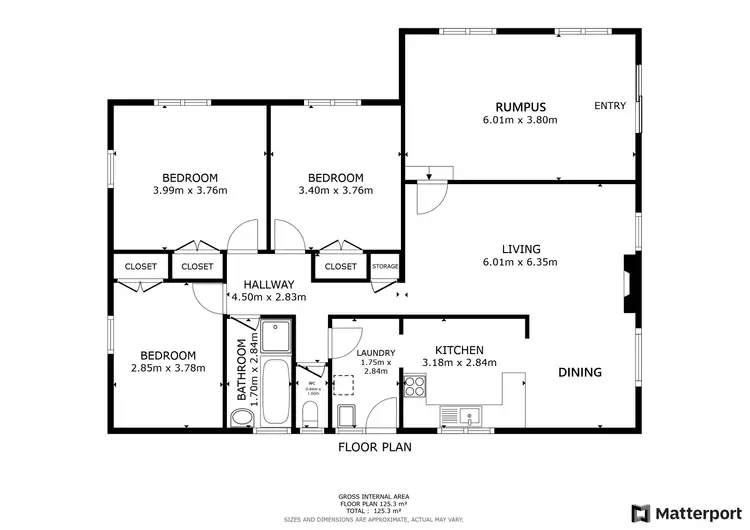 Floorplan of Homely house listing, 101 Chapman Street, Swan Hill VIC 3585