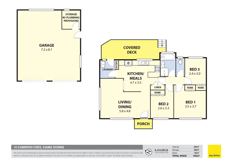 Floorplan of Homely house listing, 10 Cameron Crescent, Kiama Downs NSW 2533