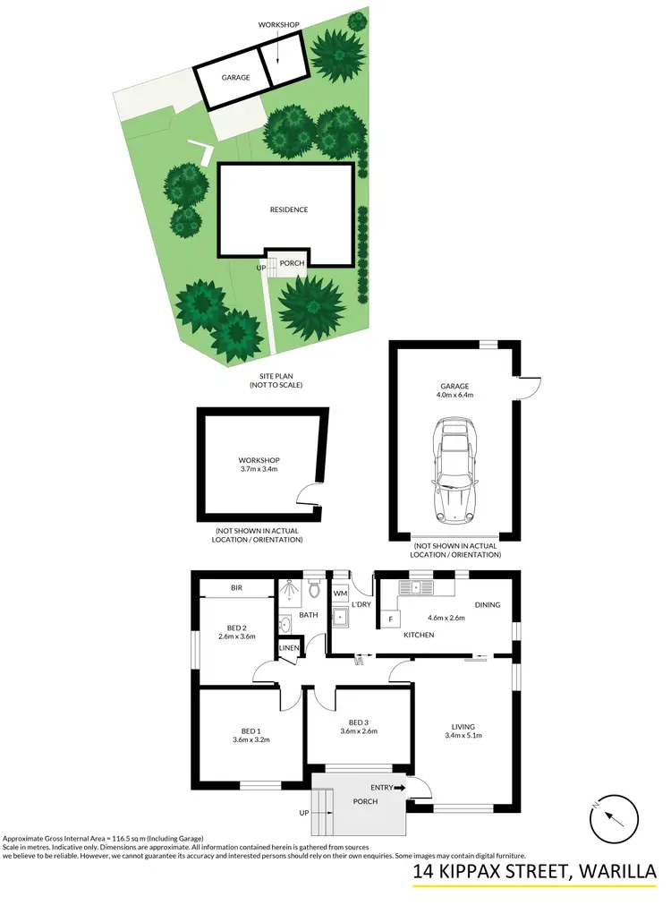 Floorplan of Homely house listing, 14 Kippax Street, Warilla NSW 2528