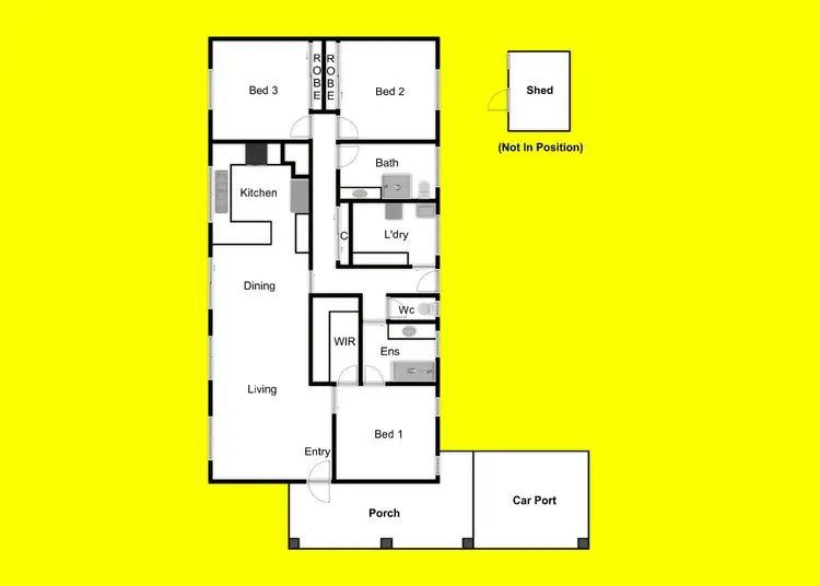Floorplan of Homely house listing, 7 Chancellor Court, Red Cliffs VIC 3496