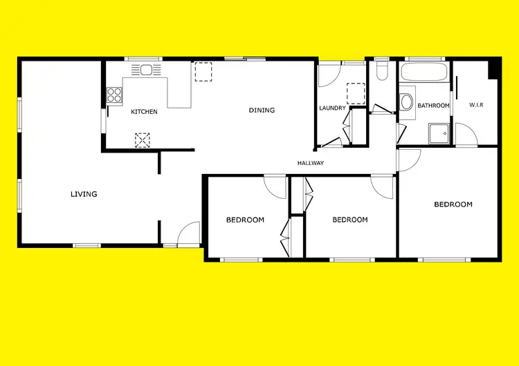 Floorplan of Homely house listing, 1 Jobson Court, Mildura VIC 3500