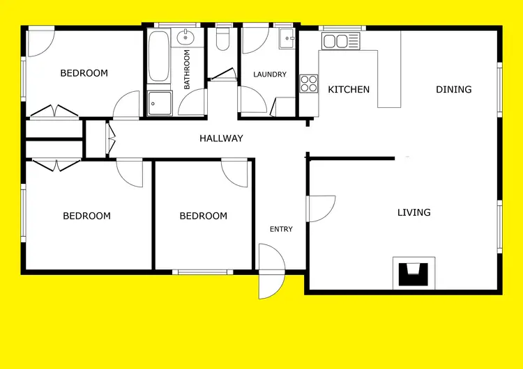 Floorplan of Homely house listing, 4 Hartley Court, Mildura VIC 3500