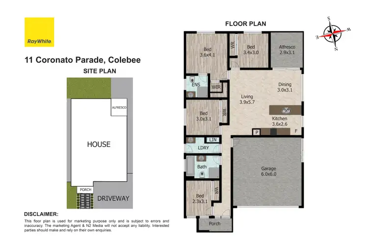 Floorplan of Homely house listing, 11 Coronato Parade, Colebee NSW 2761