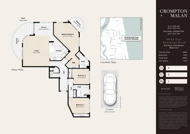Floorplan of Homely apartment listing, 60/85 Old Burleigh Road, Surfers Paradise QLD 4217