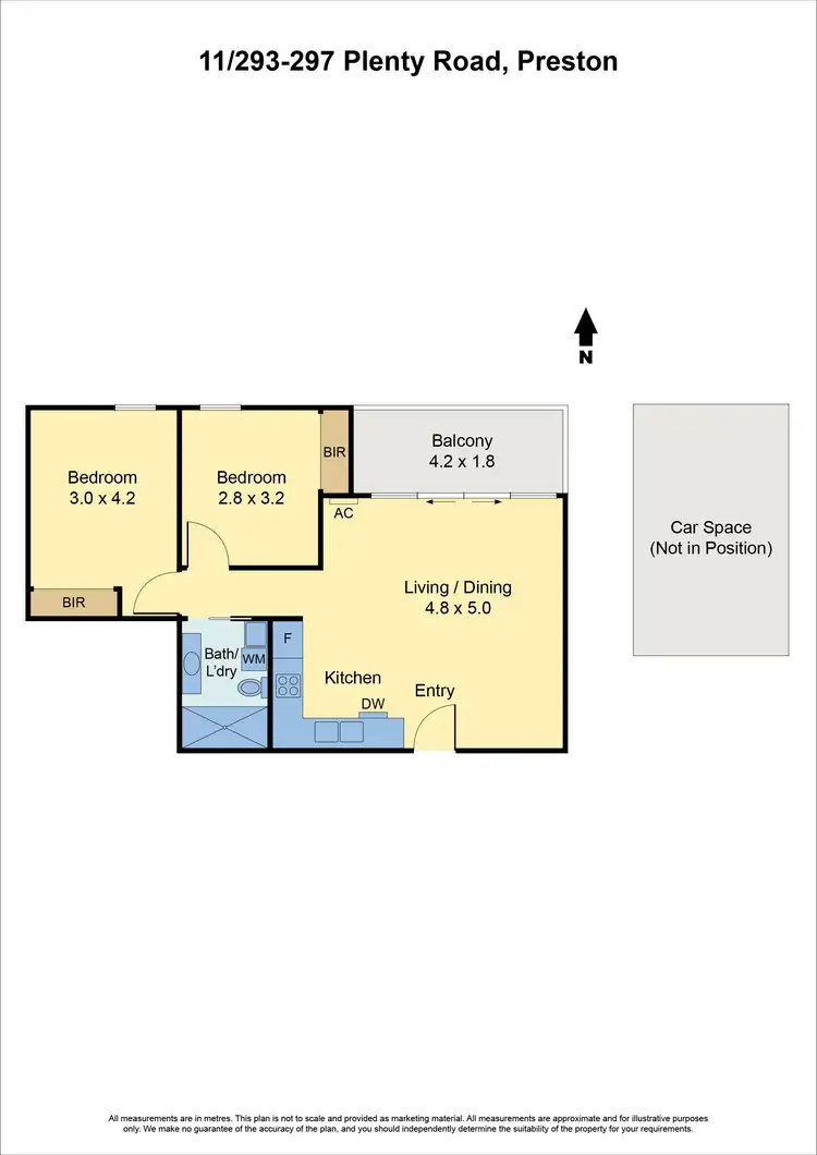 Floorplan of Homely apartment listing, 11/293-297 Plenty Road, Preston VIC 3072