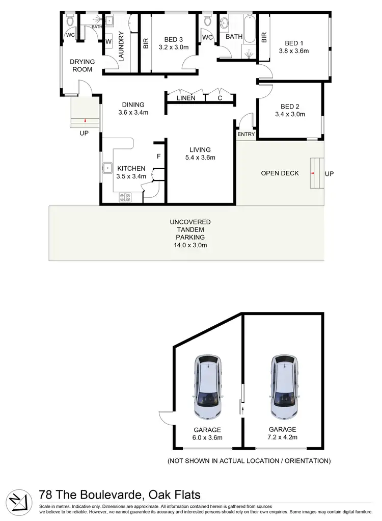 Floorplan of Homely house listing, 78 The Boulevarde, Oak Flats NSW 2529