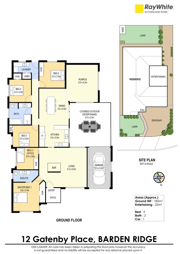 Floorplan of Homely house listing, 12 Gatenby Place, Barden Ridge NSW 2234