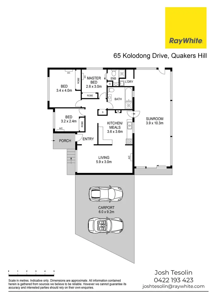 Floorplan of Homely house listing, 65 Kolodong Drive, Quakers Hill NSW 2763