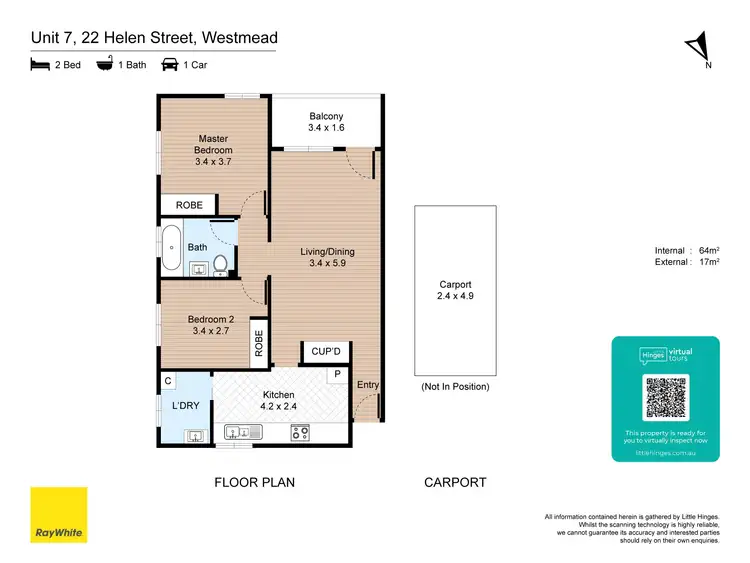 Floorplan of Homely unit listing, 7/22 Helen Street, Westmead NSW 2145