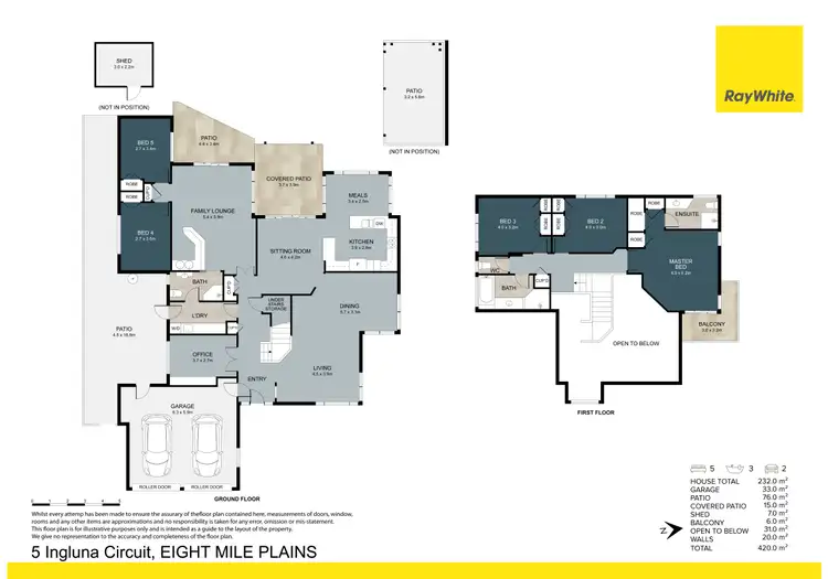 Floorplan of Homely house listing, 5 Ingluna Circuit, Eight Mile Plains QLD 4113