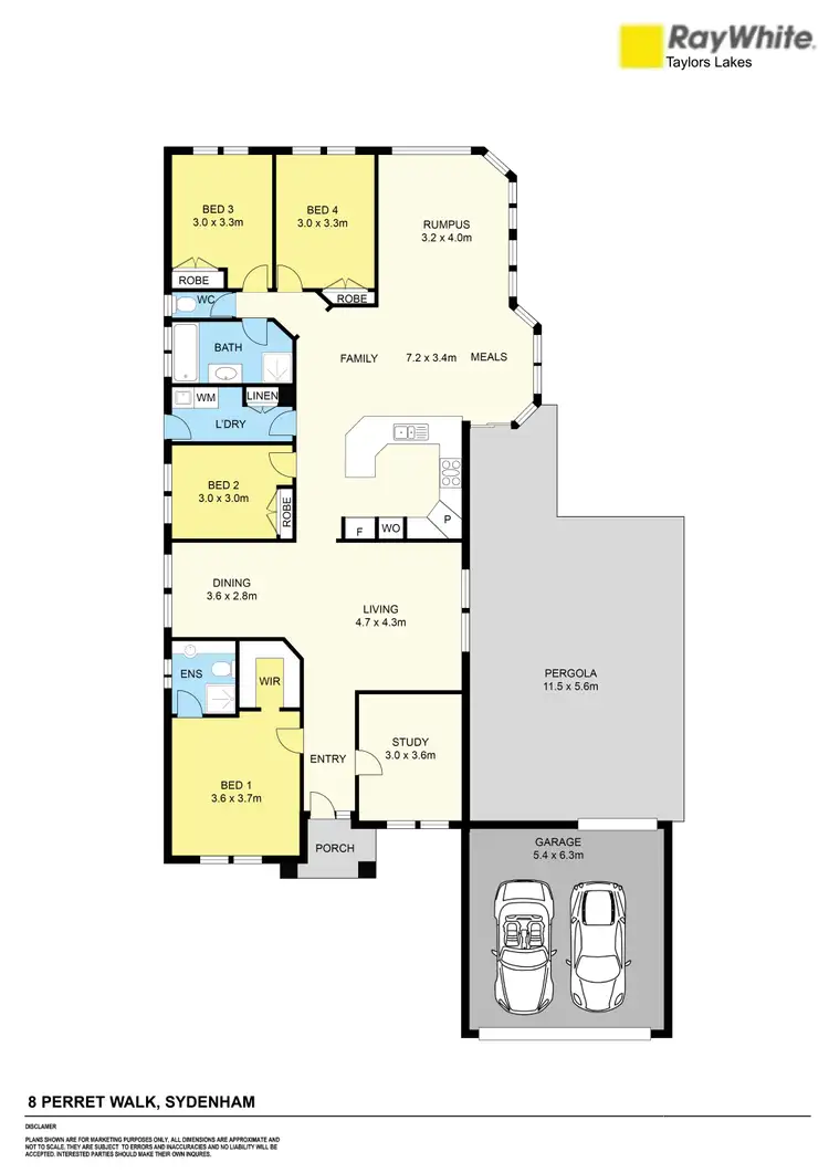 Floorplan of Homely house listing, 8 Perret Walk, Sydenham VIC 3037