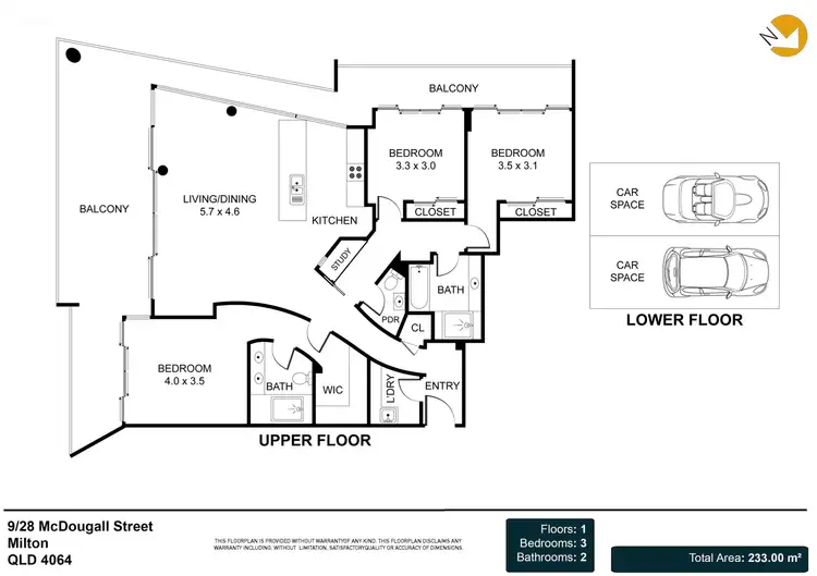 Floorplan of Homely apartment listing, 9/28 McDougall, Milton QLD 4064