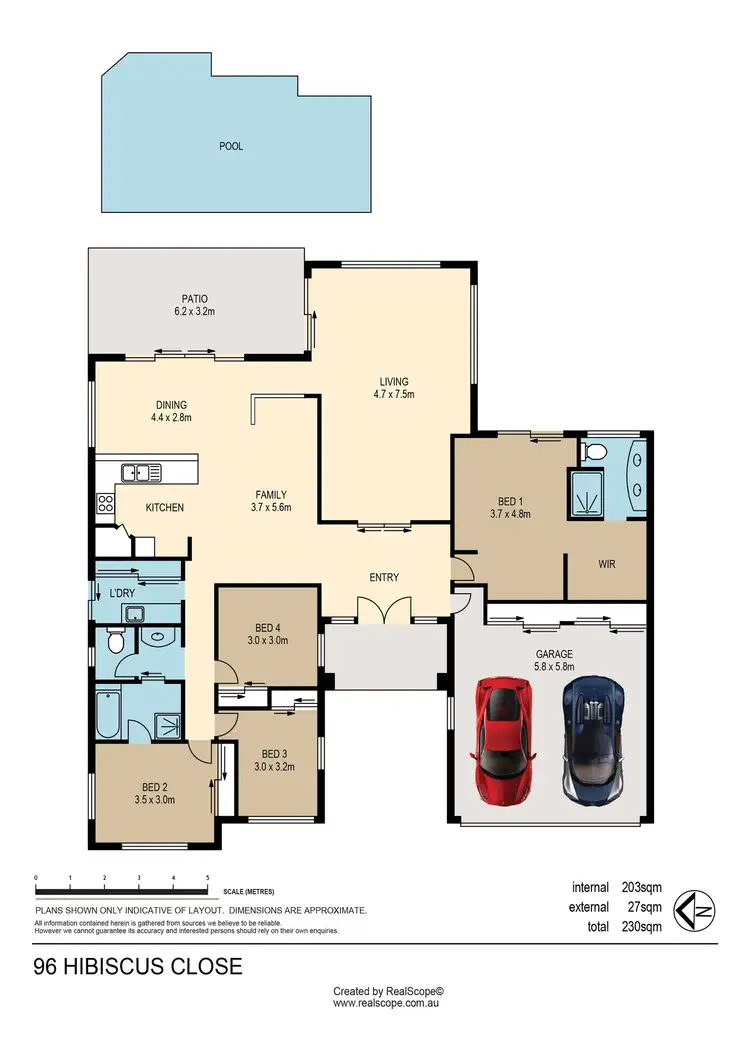 Floorplan of Homely house listing, 96 Hibiscus Close, Wishart QLD 4122