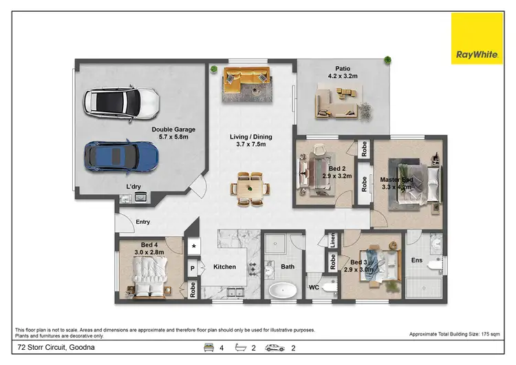 Floorplan of Homely house listing, 72 Storr Circuit, Goodna QLD 4300
