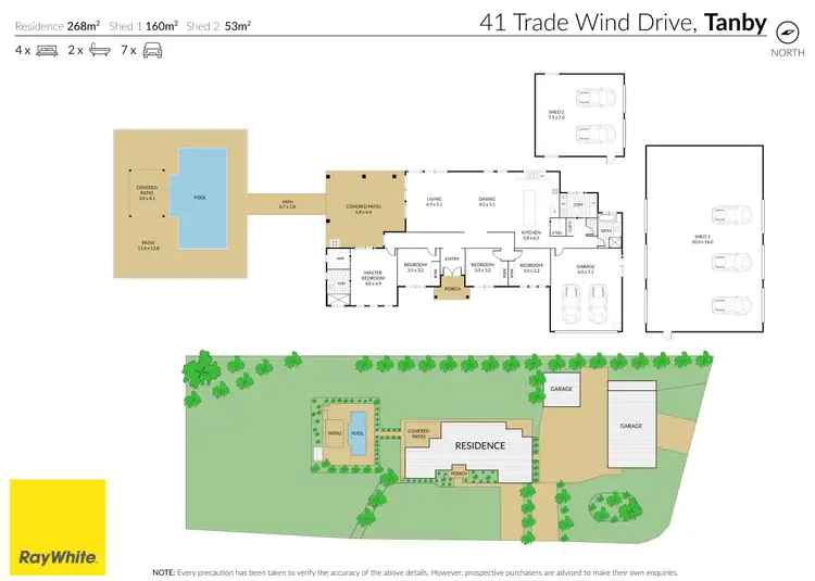 Floorplan of Homely house listing, 41 Trade Wind Drive, Tanby QLD 4703