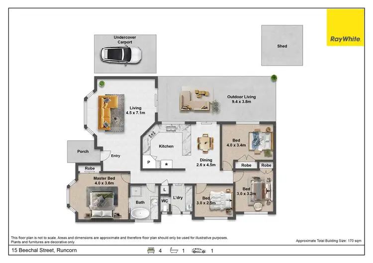 Floorplan of Homely house listing, 15 Beechal Street, Runcorn QLD 4113